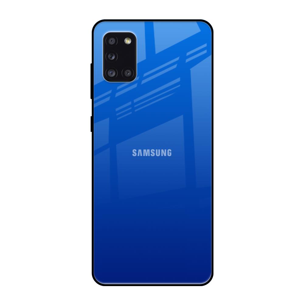 Egyptian Blue Glass Case for Samsung Galaxy A31 - Main Image