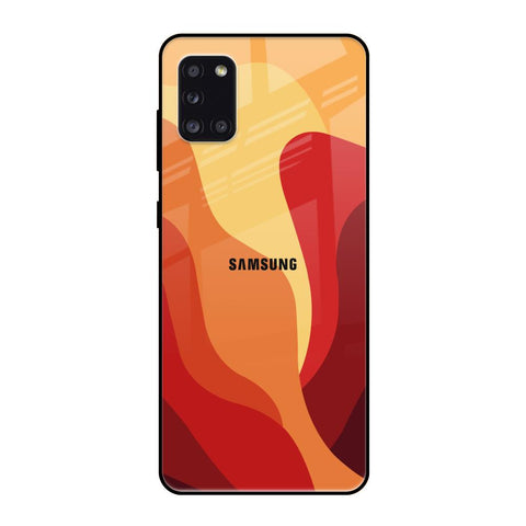 Magma Color Pattern Samsung Galaxy A31 Glass Back Cover Online