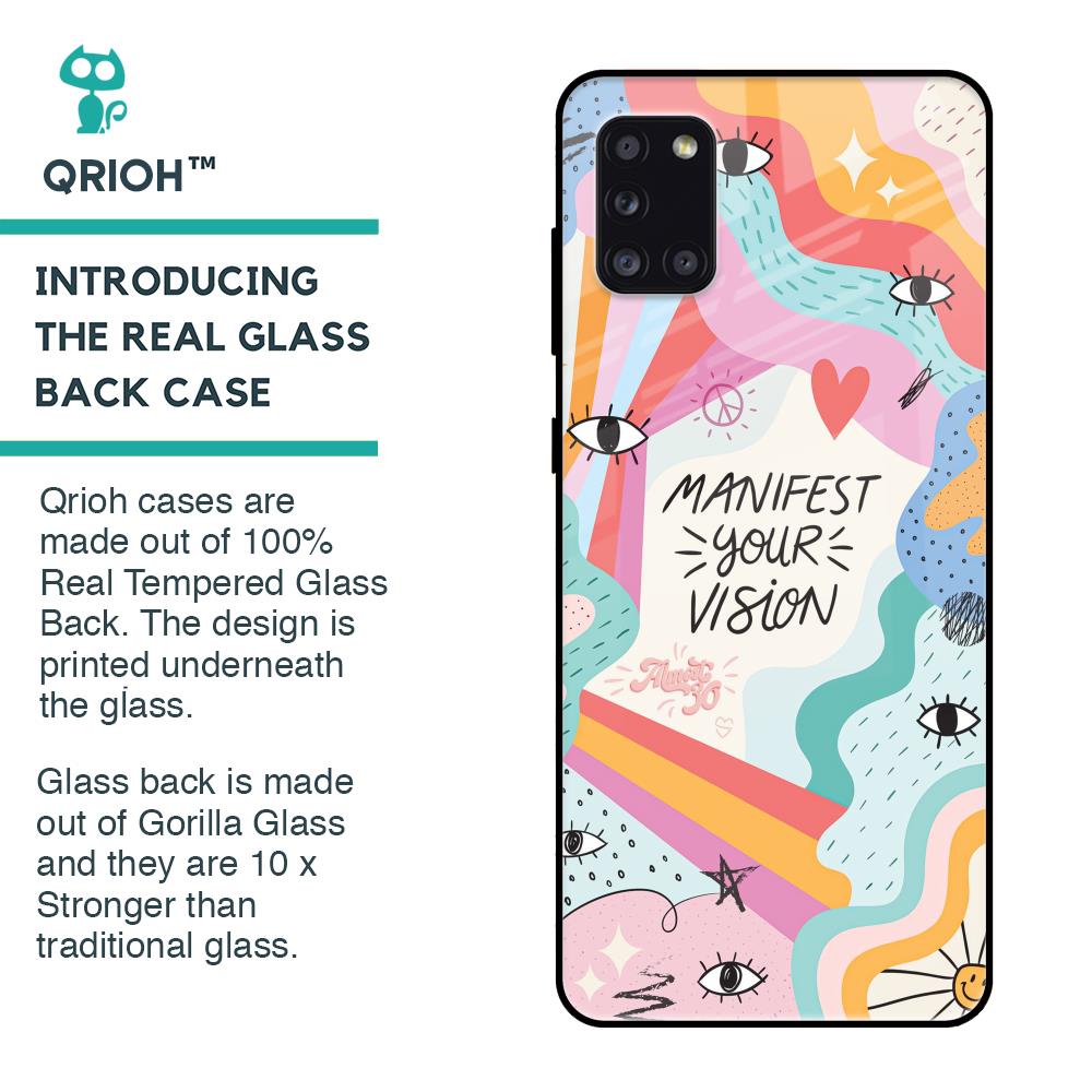 Vision Manifest Glass Case for Samsung Galaxy A31