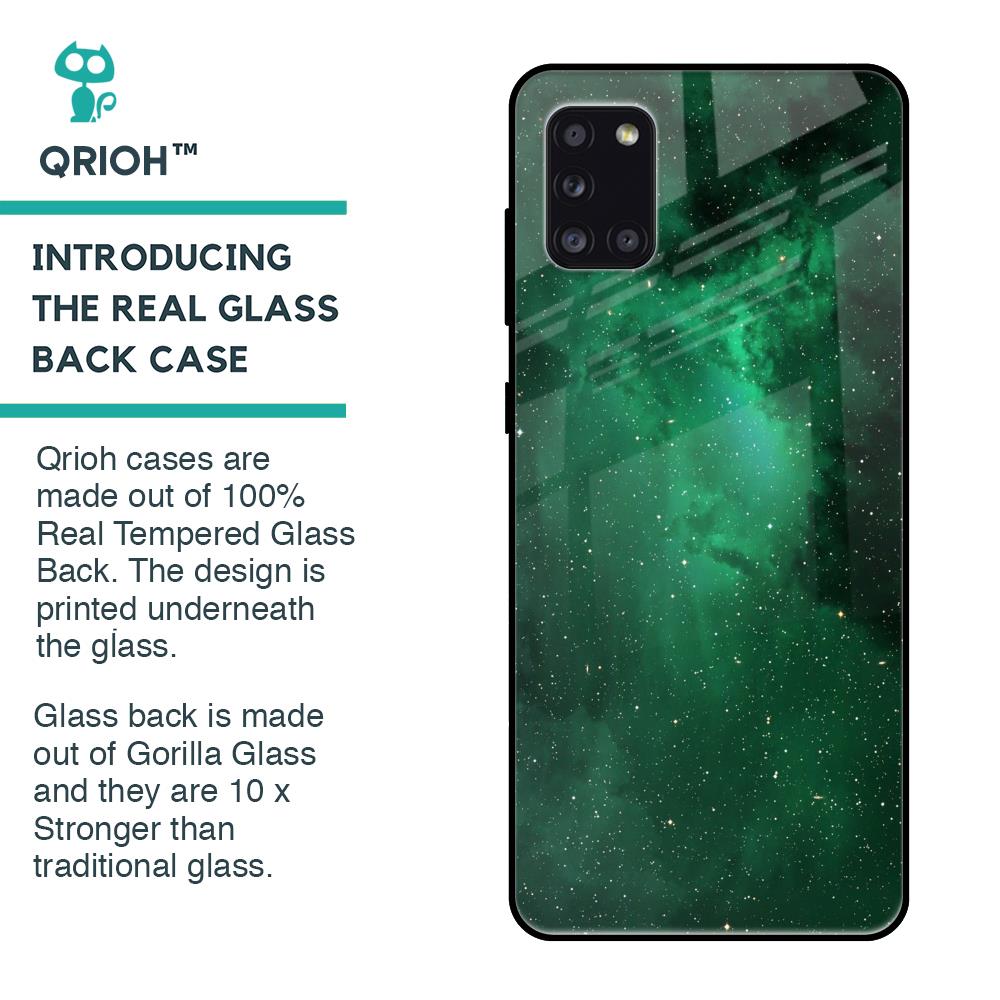 Emerald Firefly Glass Case For Samsung Galaxy A31