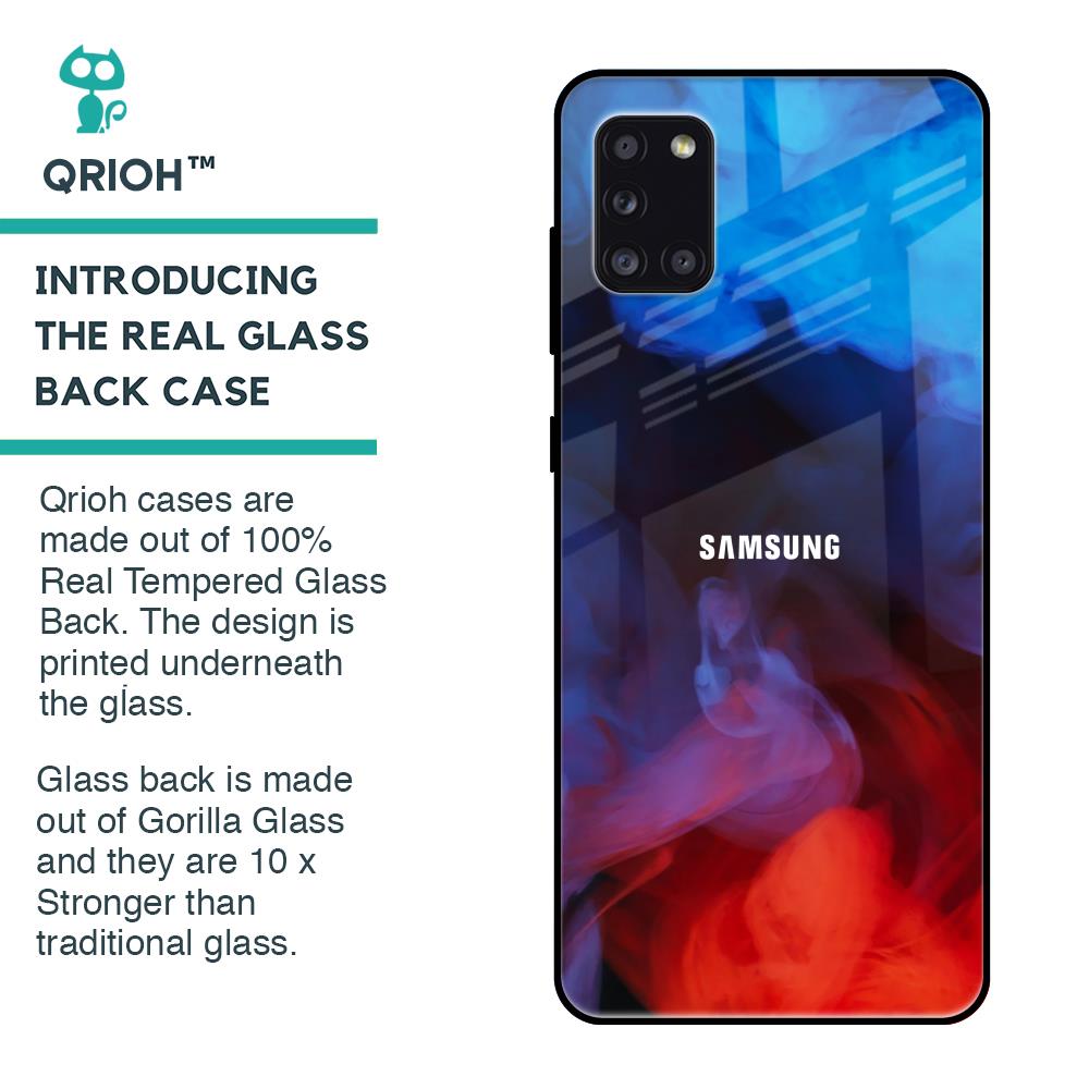 Dim Smoke Glass Case for Samsung Galaxy A31