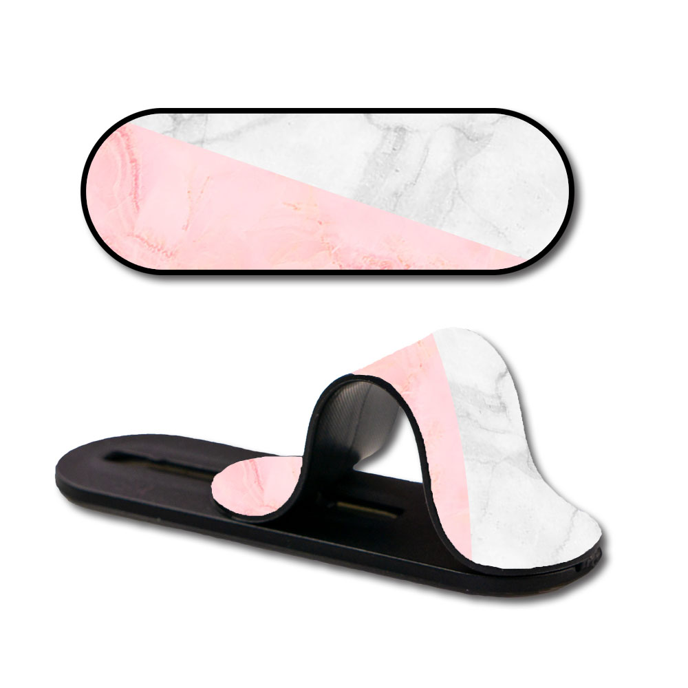 Marble Collage Art Glass case with Slider Phone Grip Combo