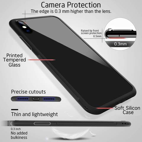 Arctic White Glass Case for iPhone XS Max