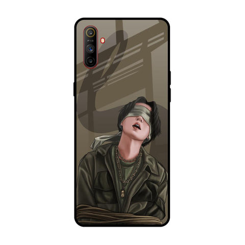 Blind Fold Realme C3 Glass Back Cover Online