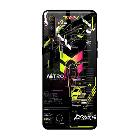 Astro Glitch Realme C3 Glass Back Cover Online