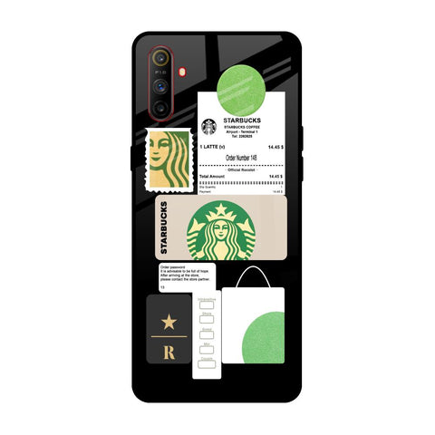 Coffee Latte Realme C3 Glass Back Cover Online