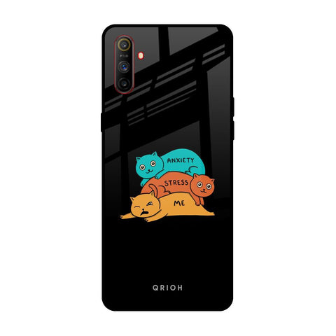 Anxiety Stress Realme C3 Glass Back Cover Online