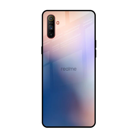 Blue Mauve Gradient Realme C3 Glass Back Cover Online