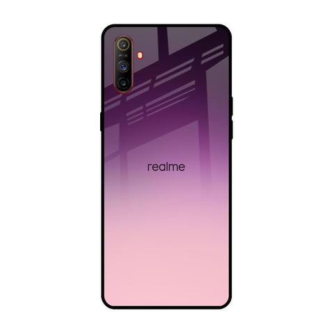 Purple Gradient Realme C3 Glass Back Cover Online