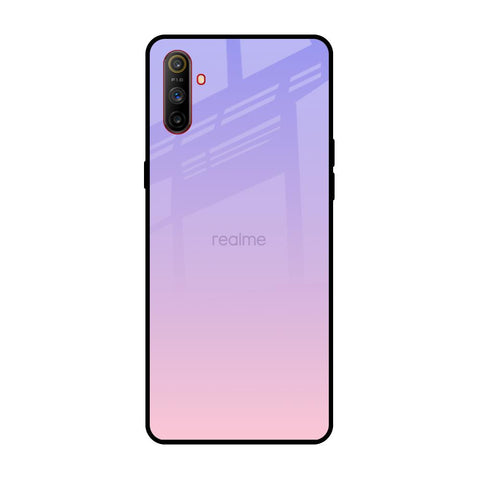 Lavender Gradient Realme C3 Glass Back Cover Online