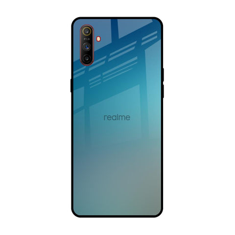 Sea Theme Gradient Realme C3 Glass Back Cover Online