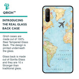 Travel Map Glass Case for Realme C3