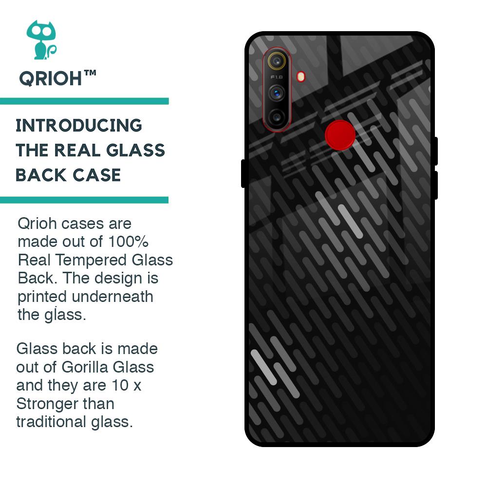 Dark Abstract Pattern Glass Case For Realme C3