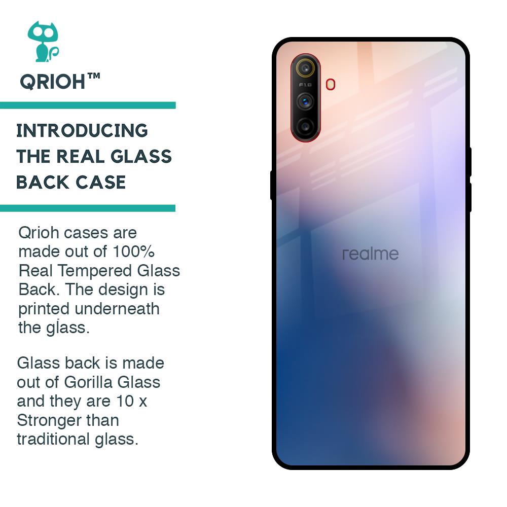 Blue Mauve Gradient Glass Case for Realme C3