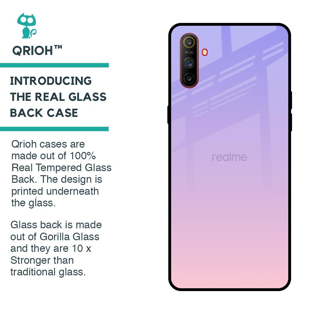 Lavender Gradient Glass Case for Realme C3