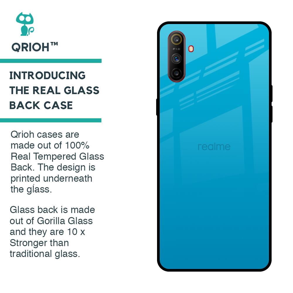 Blue Aqua Glass Case for Realme C3
