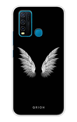 White Angel Wings Vivo Y30 Back Cover