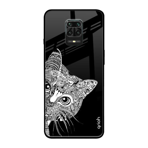 Kitten Mandala Poco M2 Pro Glass Back Cover Online