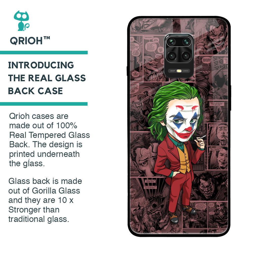 Joker Cartoon Glass Case for Poco M2 Pro