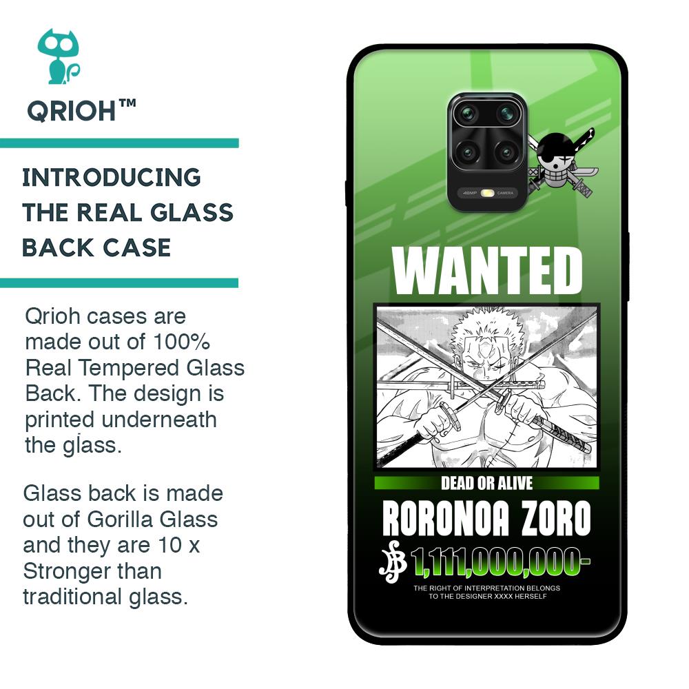 Zoro Wanted Glass Case for Poco M2 Pro