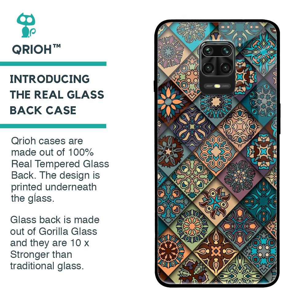 Retro Art Glass case for Poco M2 Pro