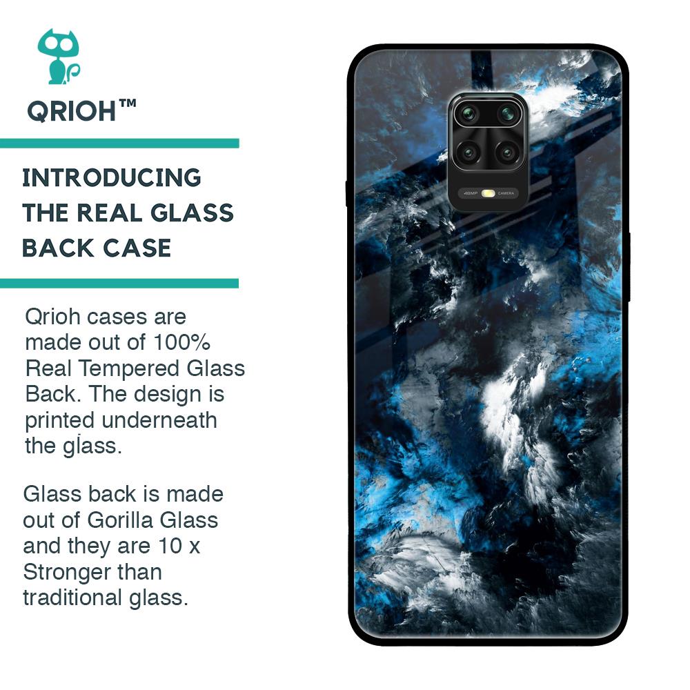 Cloudy Dust Glass Case for Poco M2 Pro