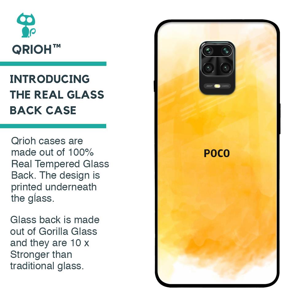 Rustic Orange Glass Case for Poco M2 Pro