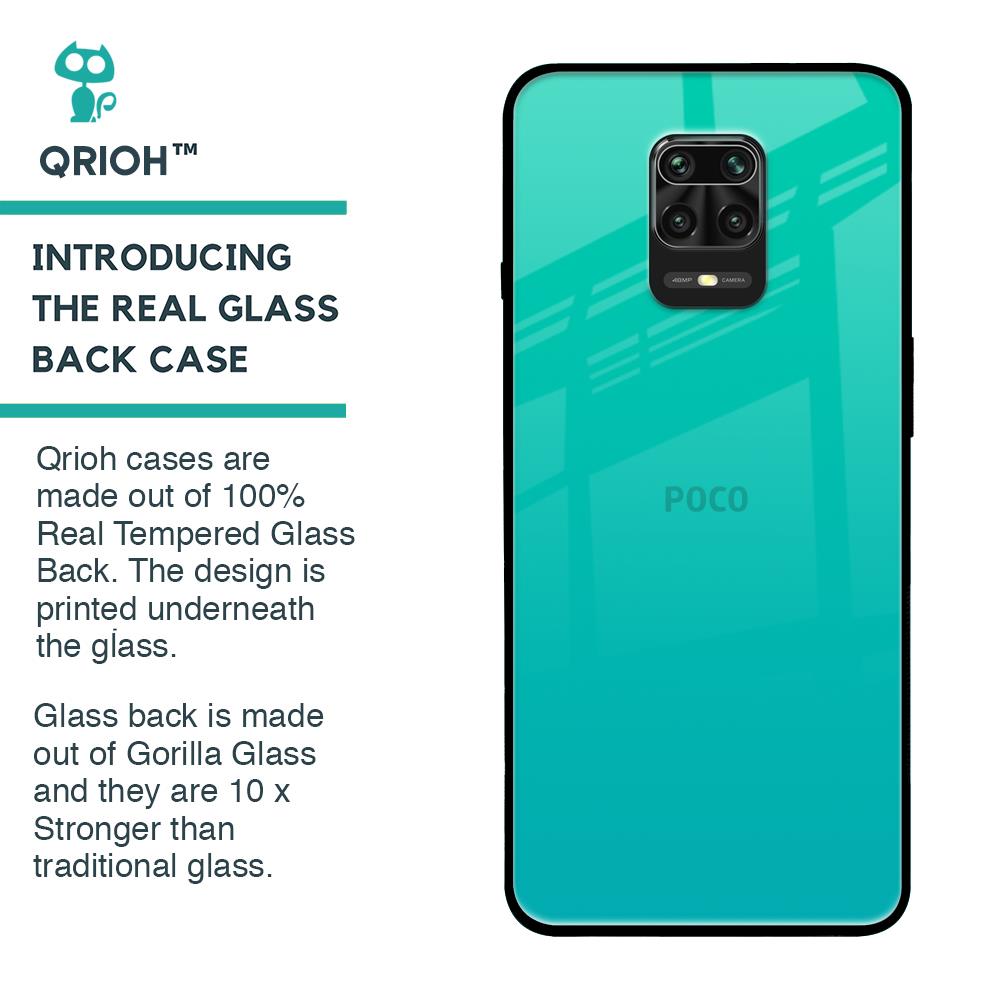 Cuba Blue Glass Case For Poco M2 Pro