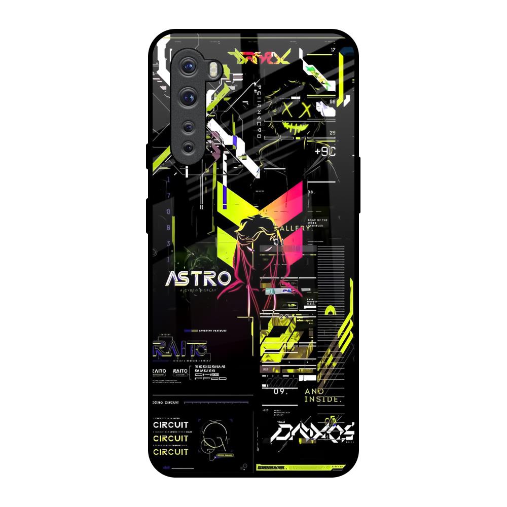 Astro Glitch OnePlus Nord Glass Back Cover Online