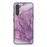 Purple Gold Marble OnePlus Nord Glass Back Cover Online