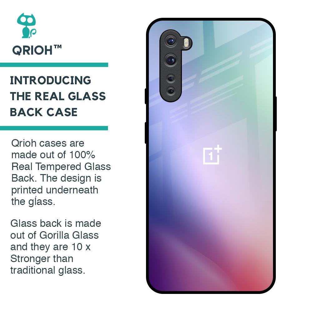 Abstract Holographic Glass Case for OnePlus Nord