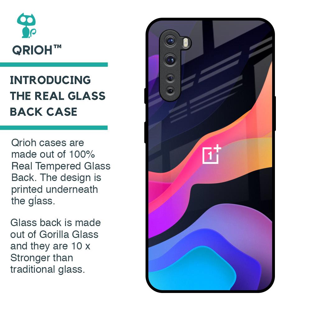 Colorful Fluid Glass Case for OnePlus Nord