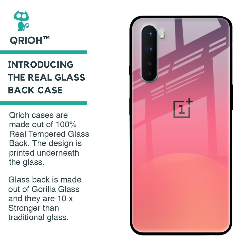 Sunset Orange Glass Case for OnePlus Nord
