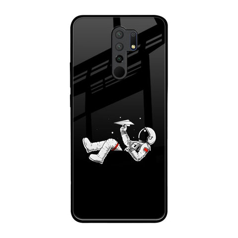 Space Traveller Redmi 9 prime Glass Back Cover Online