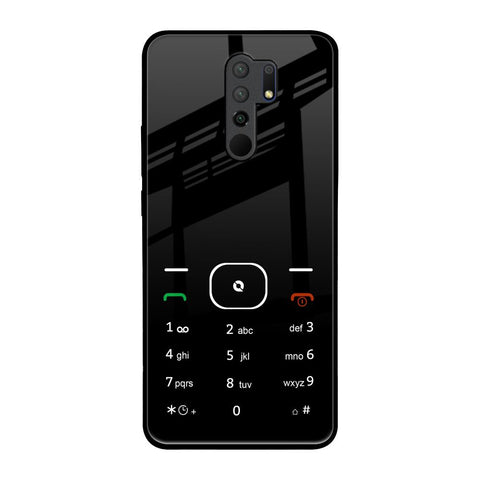Classic Keypad Pattern Redmi 9 prime Glass Back Cover Online