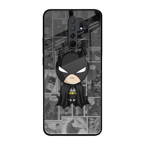 Cartoon Art Redmi 9 prime Glass Back Cover Online