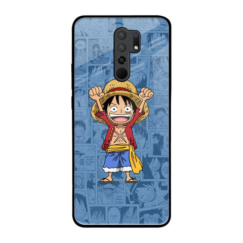 Chubby Anime Redmi 9 prime Glass Back Cover Online
