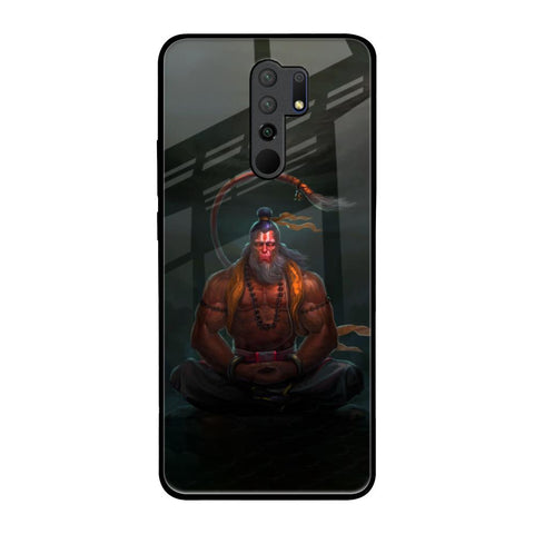 Lord Hanuman Animated Redmi 9 prime Glass Back Cover Online