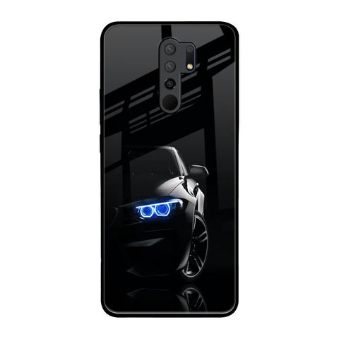 Car In Dark Redmi 9 prime Glass Back Cover Online