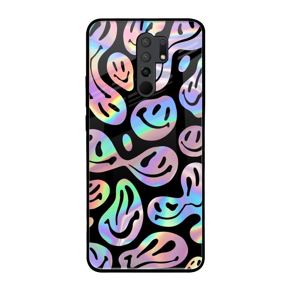 Acid Smile Redmi 9 prime Glass Back Cover Online