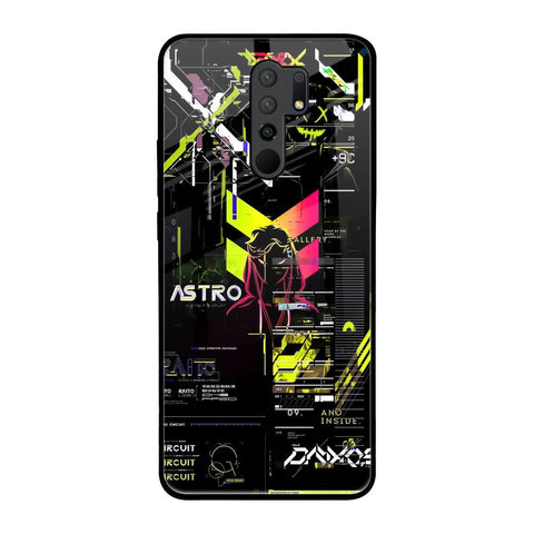 Astro Glitch Redmi 9 prime Glass Back Cover Online