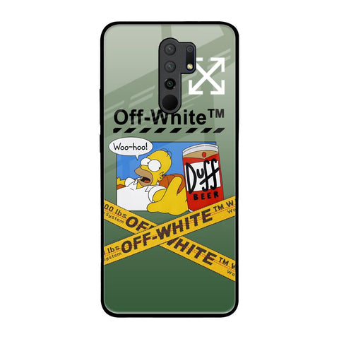 Duff Beer Redmi 9 prime Glass Back Cover Online