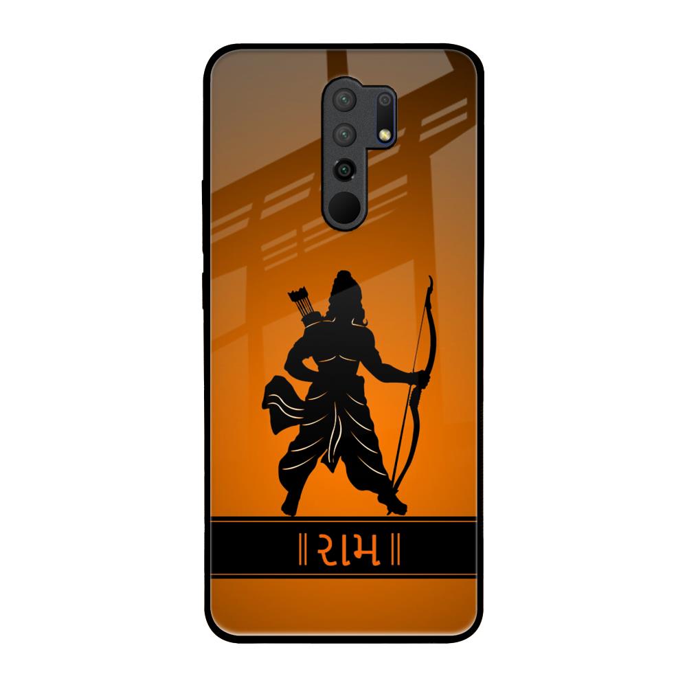 Halo Rama Redmi 9 prime Glass Back Cover Online