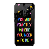 Magical Words Redmi 9 prime Glass Back Cover Online