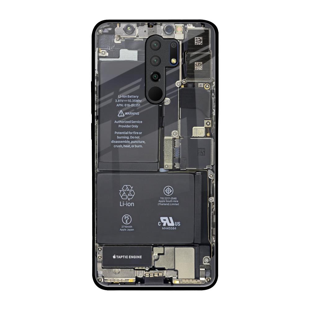 Skeleton Inside Redmi 9 prime Glass Back Cover Online