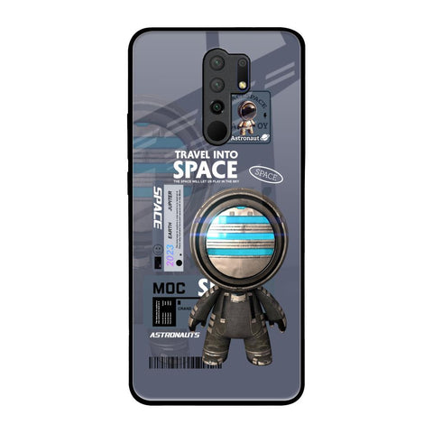 Space Travel Redmi 9 prime Glass Back Cover Online
