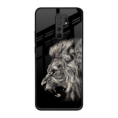 Brave Lion Redmi 9 prime Glass Back Cover Online