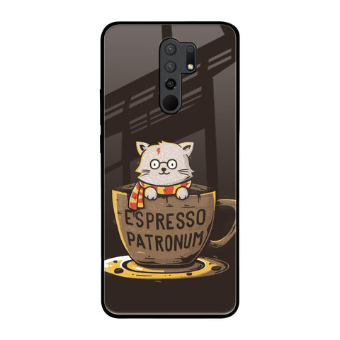 Tea With Kitty Redmi 9 prime Glass Back Cover Online