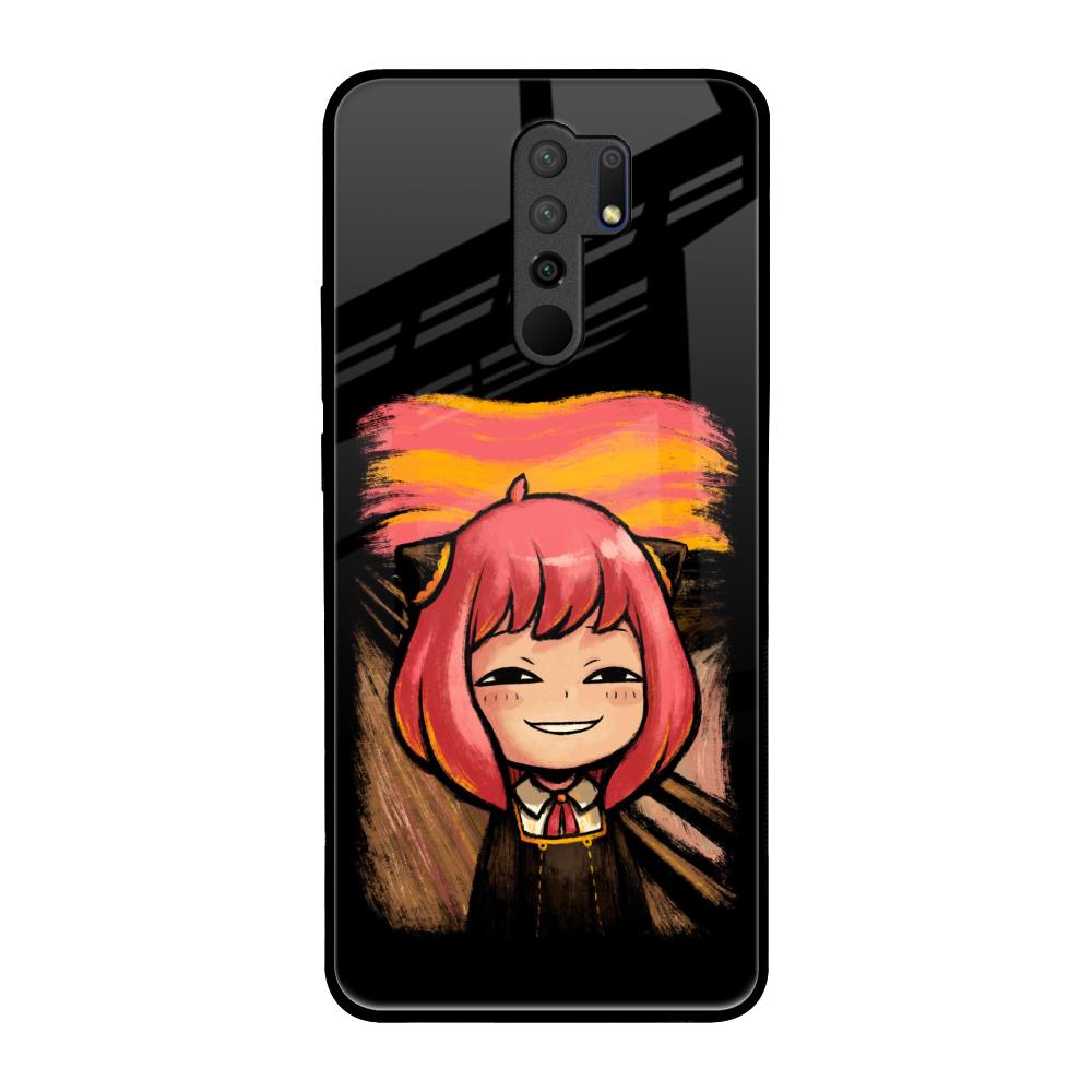 Spy X Family Redmi 9 prime Glass Back Cover Online