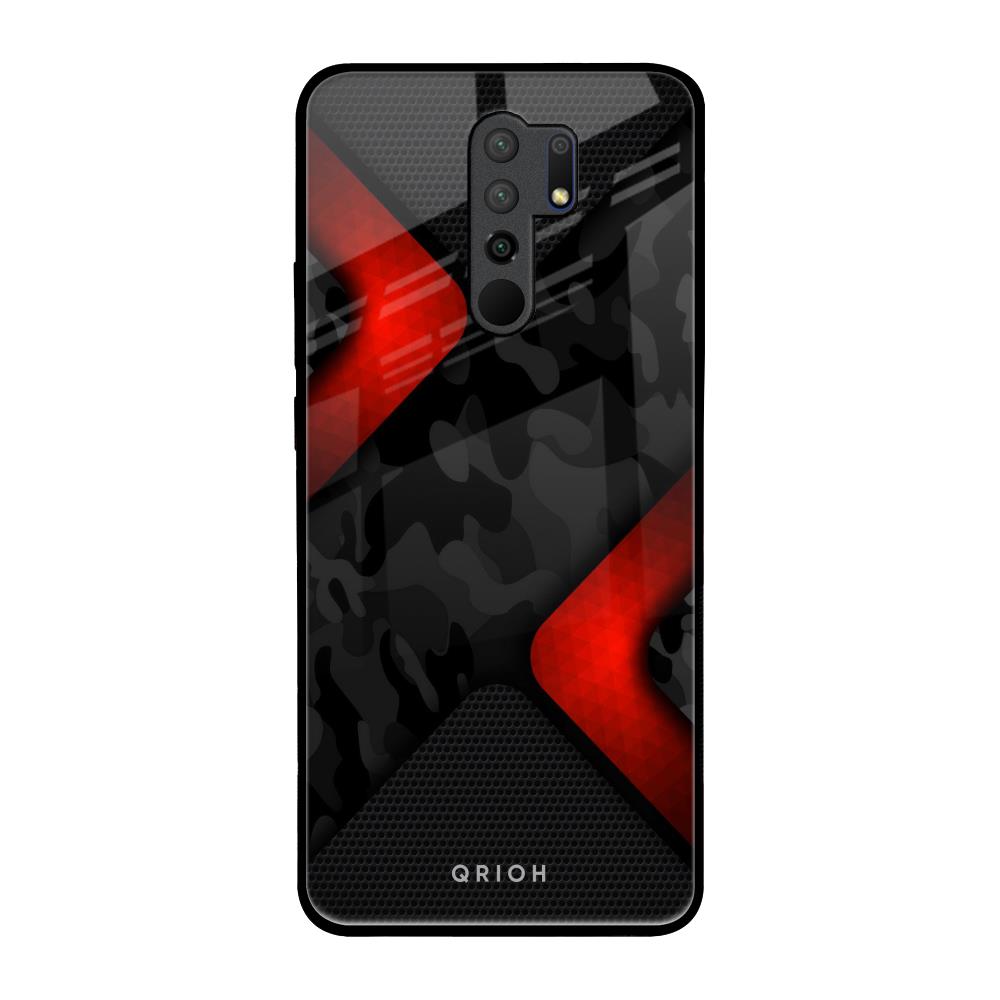 Modern Camo Abstract Redmi 9 prime Glass Back Cover Online